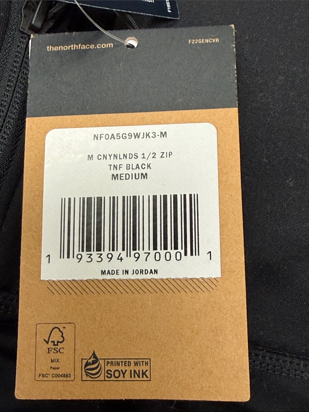 NWT Men's The North Face Canyonlands 1/2-Zip Pullover Fleece Jacket Size Medium - Picture 5 of 15